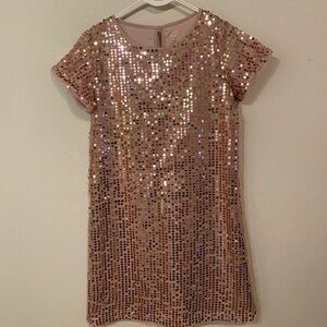 Wonder Nation Girls XXL Pink Sequin Kids Dress